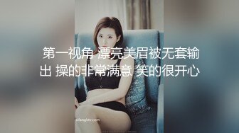  第一视角 漂亮美眉被无套输出 操的非常满意 笑的很开心