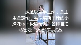 ⚫️⚫️露脸反差学生妹，金主重金定制，看似清新单纯的小妹妹私下极度母狗，各种自拍私密处，还给特写紫薇