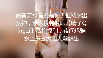 最新无水首发福利！推特露出女神，素人模特兼职【晴子Qingzi】私拍福利，夜间玛雅水上乐园大胆人前露出